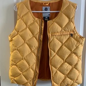 Burton vest — mustard yellow